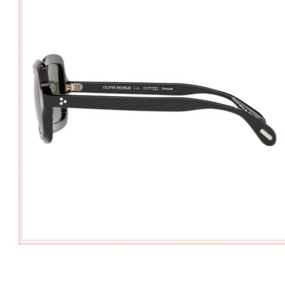 Oliver People’s Avri Square Tortoise Polarized Sunglasses 50mm New - Picture 3 of 13